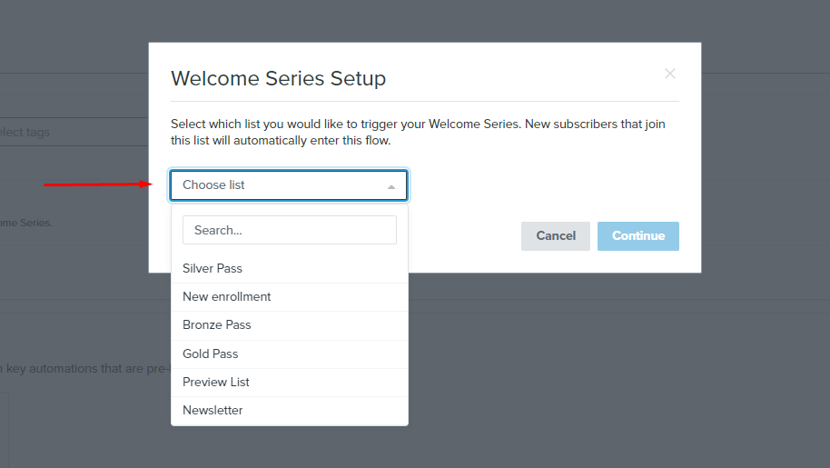 Klaviyo Get Started screen