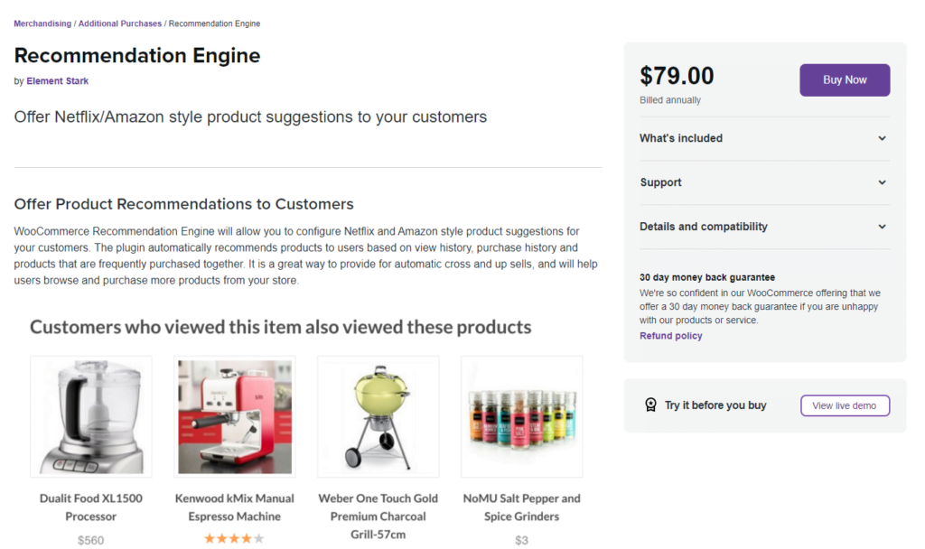 Recommendation Engine - ecommerce automation