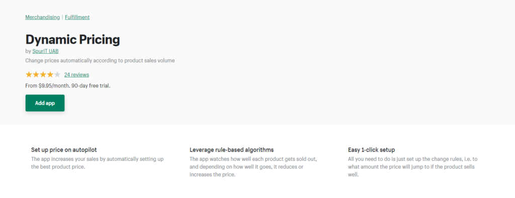 Dynamic pricing - Best shopify price automation app on the Shopify store