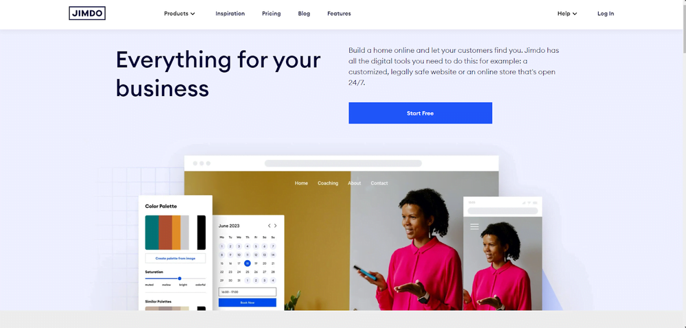 Check Out These 10 Fantastic Wix Alternatives to Create Amazing Websites! 5 Jimdo's home page
