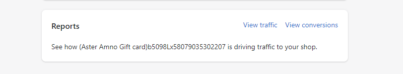 Shopify gift card reports