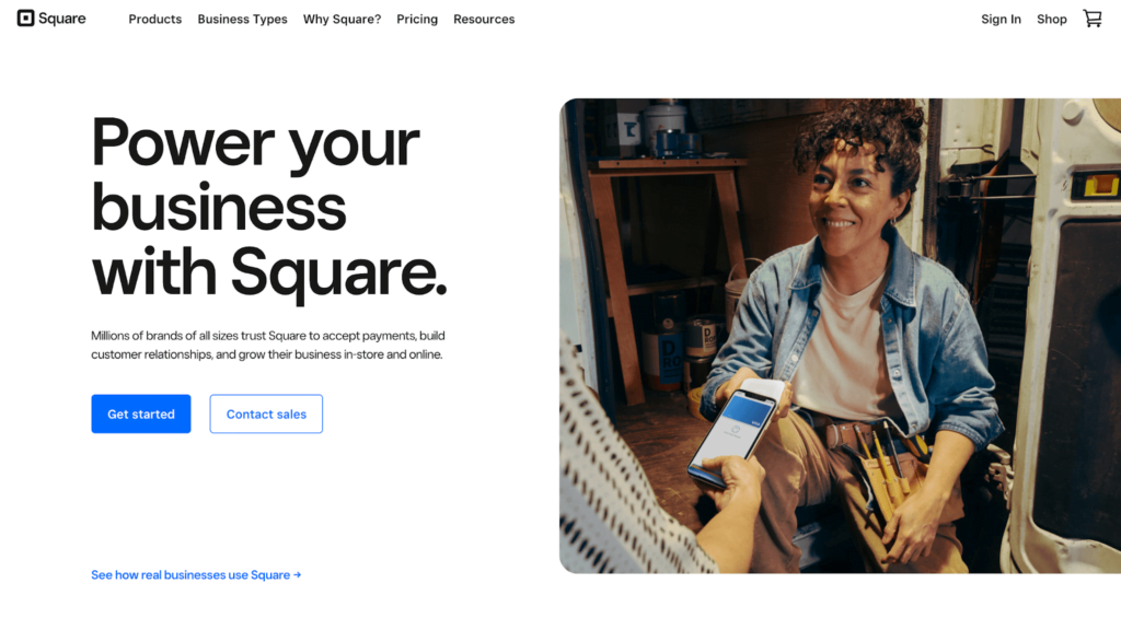 Shopify vs. Square - Square home page - Power your business with Square.