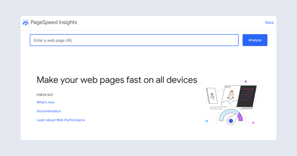 Google page speed insights