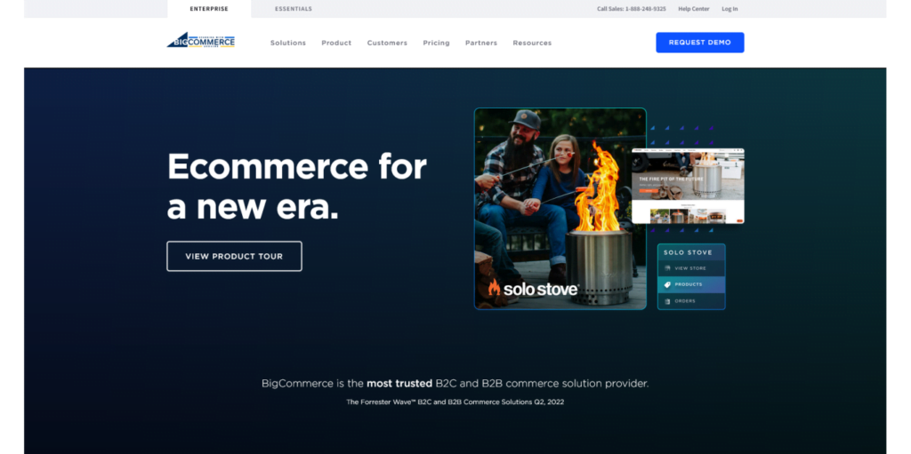 Big Commerce Landing page