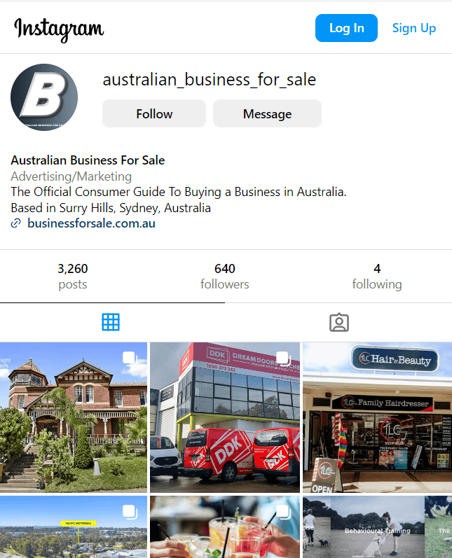 Social Media Integration: Leveraging Platforms To Amplify Your Website's Reach 1 Instagram profile of a sales company