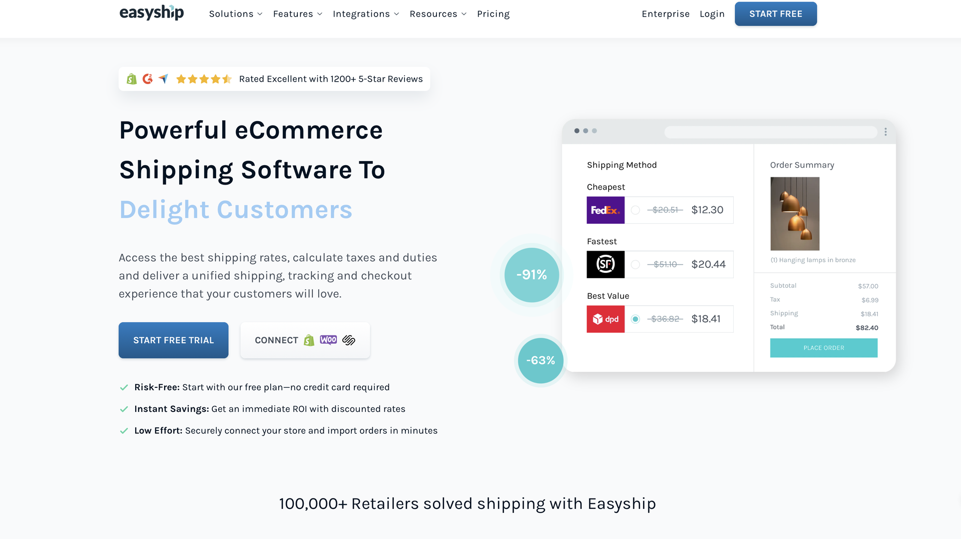 Best Shopify Shipping Apps: 2025 Top Picks on Shopify App Store 6 Easyship Homepage