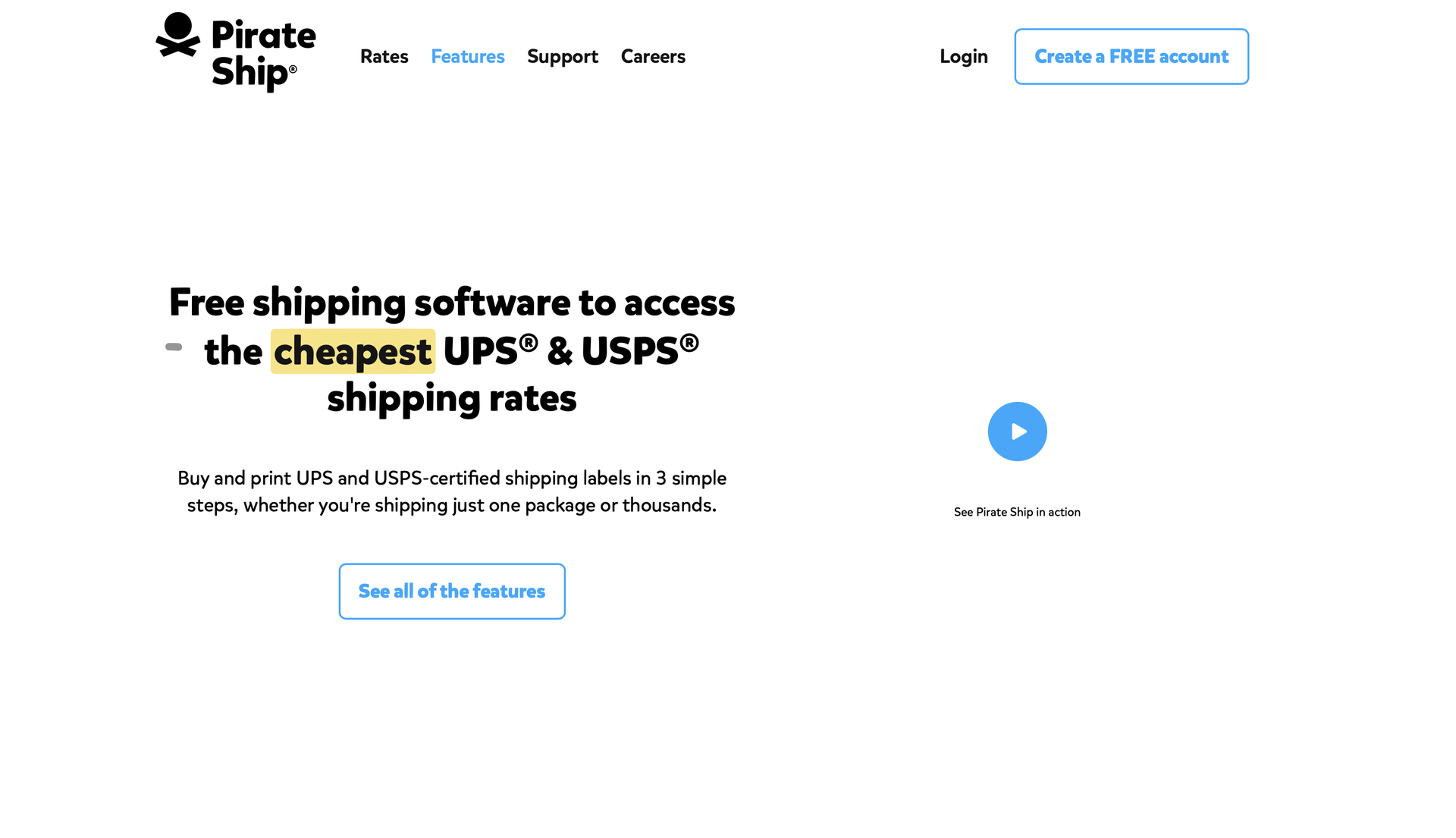Best Shopify Shipping Apps: 2025 Top Picks on Shopify App Store 8 Pirate Ship Homepage