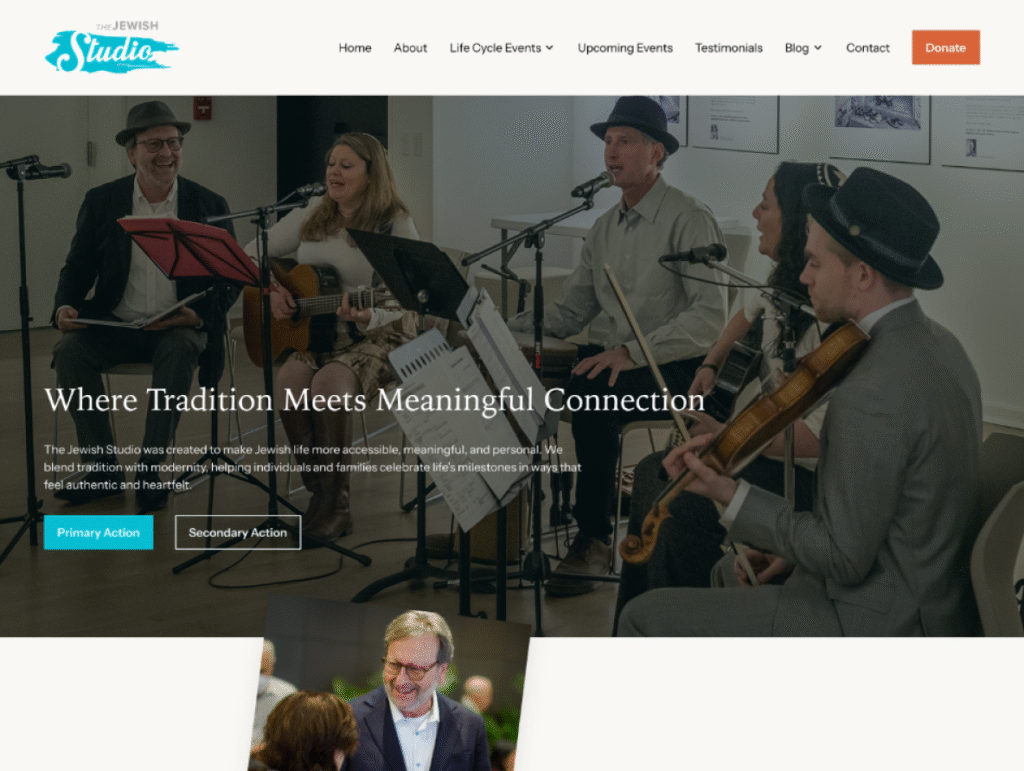 The Jewish Studio website screenshot 2