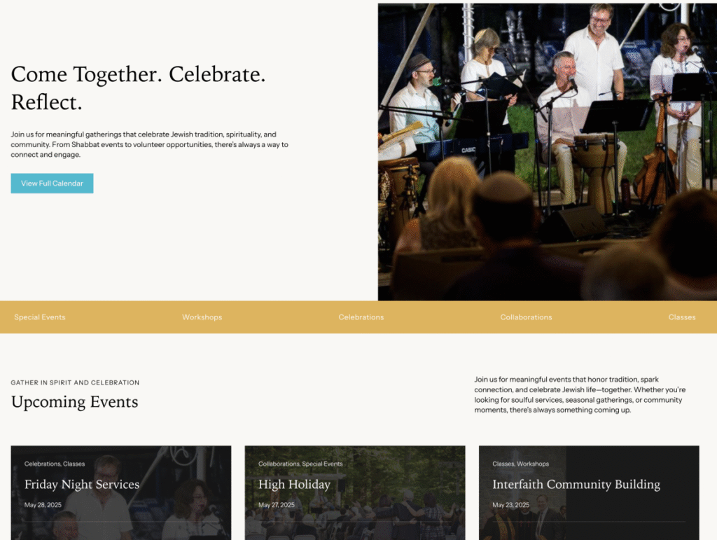The Jewish Studio website screenshot 3