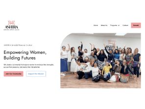 Ashira Jewish Women Center website screenshot 1
