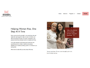 Ashira Jewish Women Center website screenshot 2