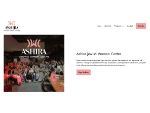 Ashira Jewish Women Center website screenshot 3