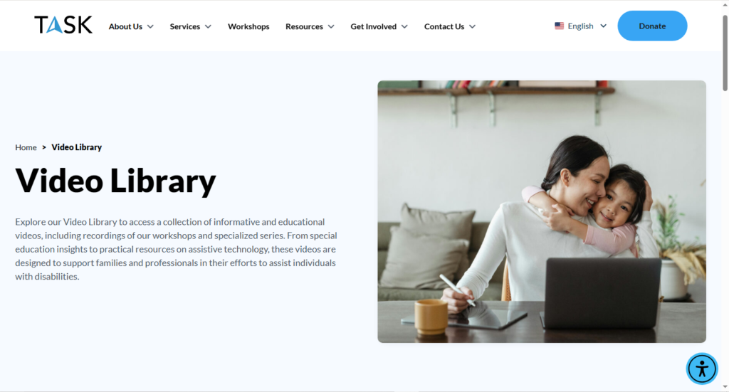 TASK website screenshot 4