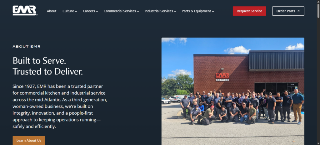 EMR about page design