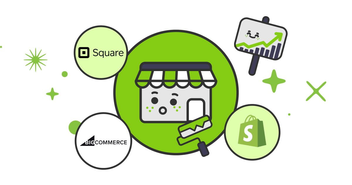 BigCommerce vs Shopify SquareUp with a business in the middle