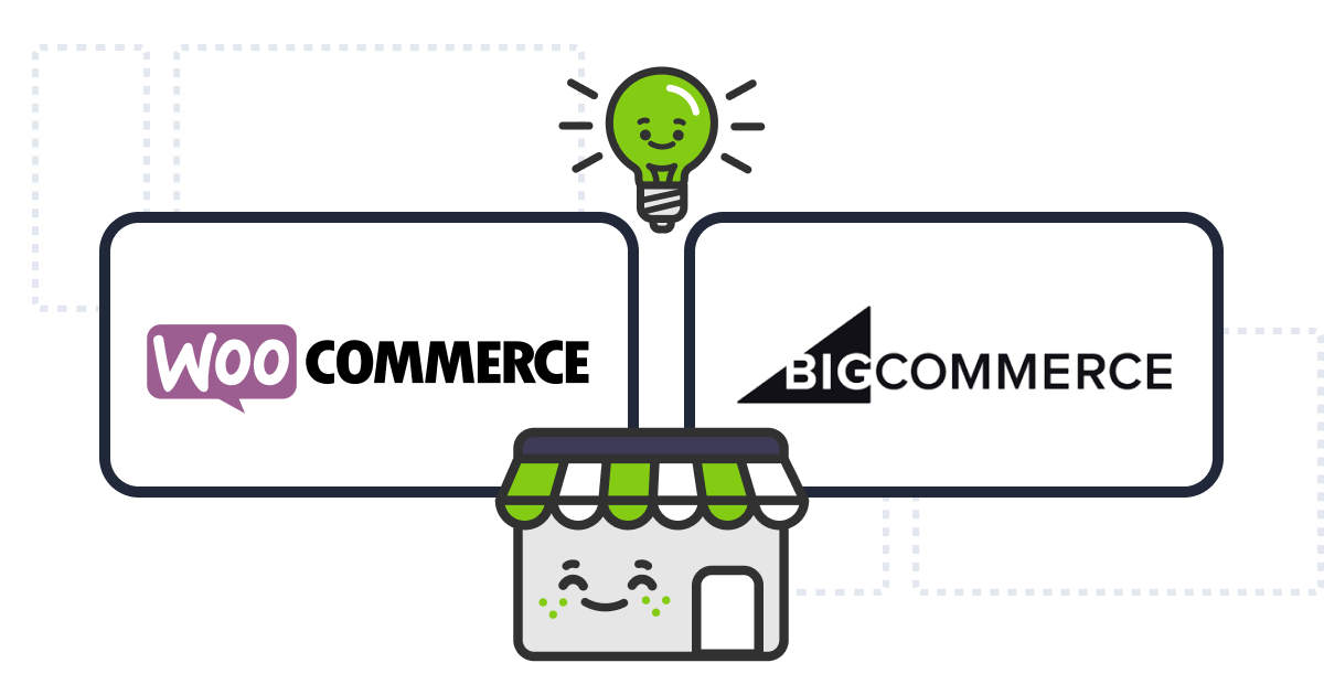 WooCommerce vs. BigCommerce Illustration